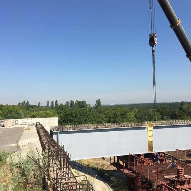 Строительство моста через Днепр начали в Запорожье 04
