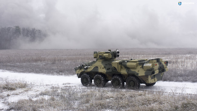 Киевский бронетанковый завод изготовил БТР из стали НАТО 01