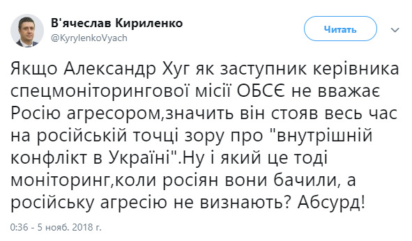 Кириленко-Хугу: Какой это мониторинг, когда россиян видели, а российскую агрессию - нет 01