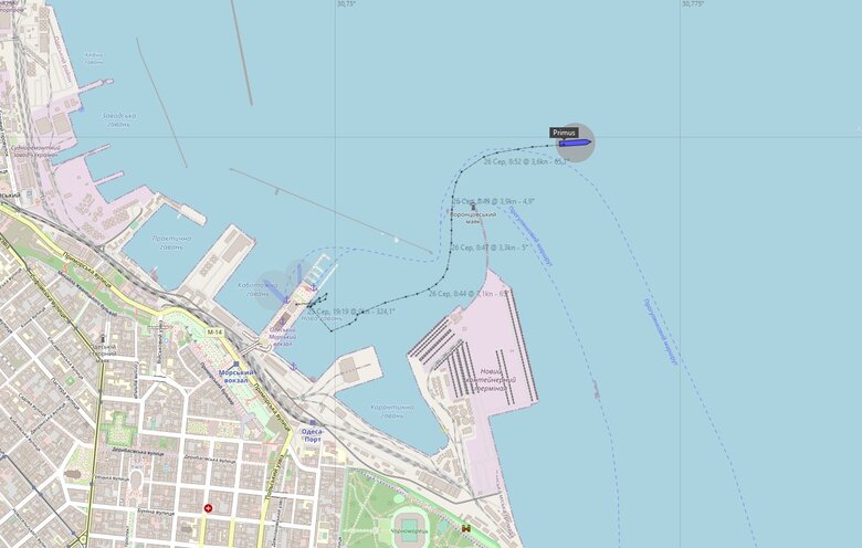 Друге після зупинки зернової угоди судно вийшло з порту Одеси 01
