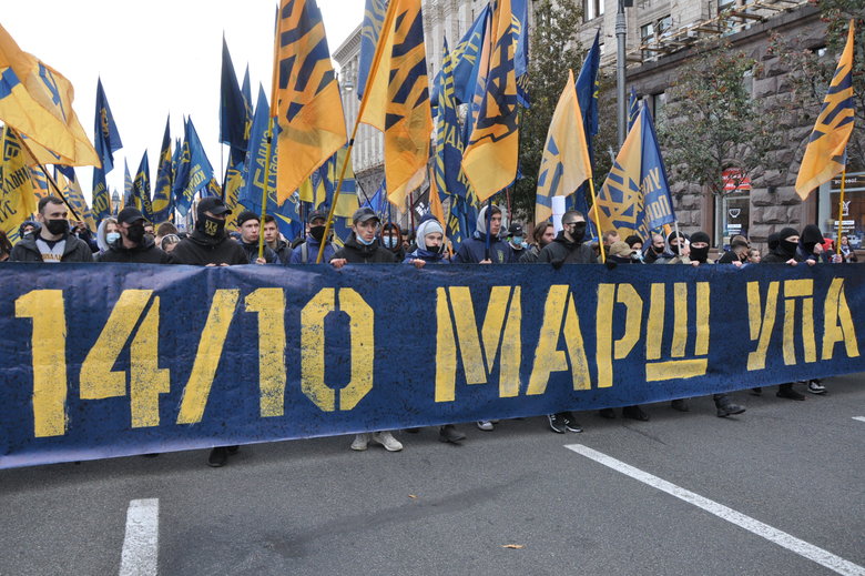 В Киеве прошел марш в честь Дня защитников и защитниц Украины 83