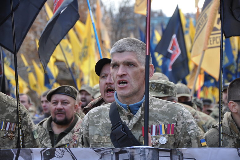 В Киеве прошел марш в честь Дня защитников и защитниц Украины 70