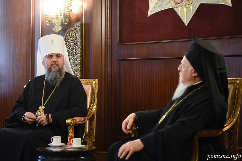 Epiphanius met with Ecumenical Patriarch Bartholomew 04