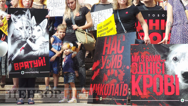 Мы устали от безнаказанности извращенцев: Участники Всеукраинской акции Украина - не живодерня митинговали под КГГА 18