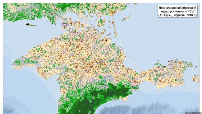 Спутниковые снимки фиксируют критическое исчезновение растительности в оккупированном Крыму, - МинВОТ 02