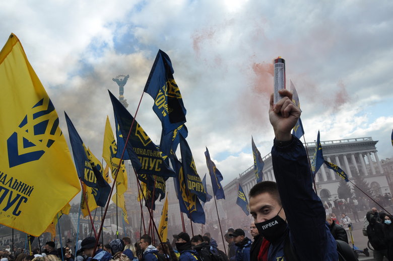 В Киеве прошел марш в честь Дня защитников и защитниц Украины 95