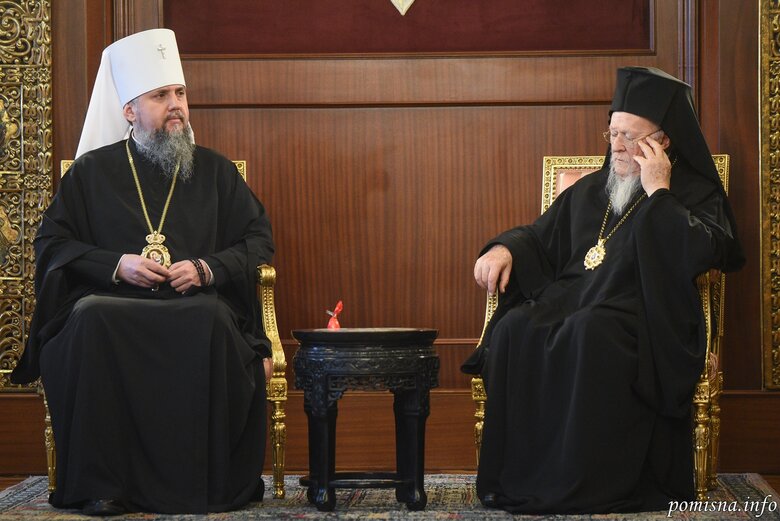 Epiphanius met with Ecumenical Patriarch Bartholomew 03