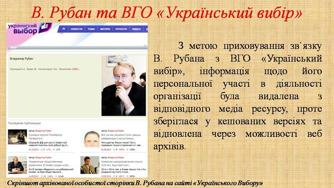 Рубан - российский политический проект: презентация СБУ о деятельности руководителя Офицерского корпуса 05