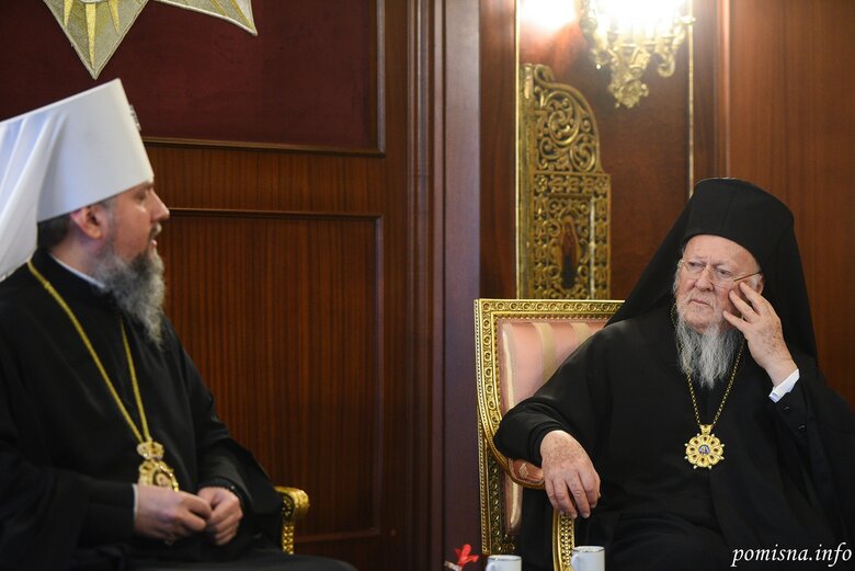 Epiphanius met with Ecumenical Patriarch Bartholomew 05