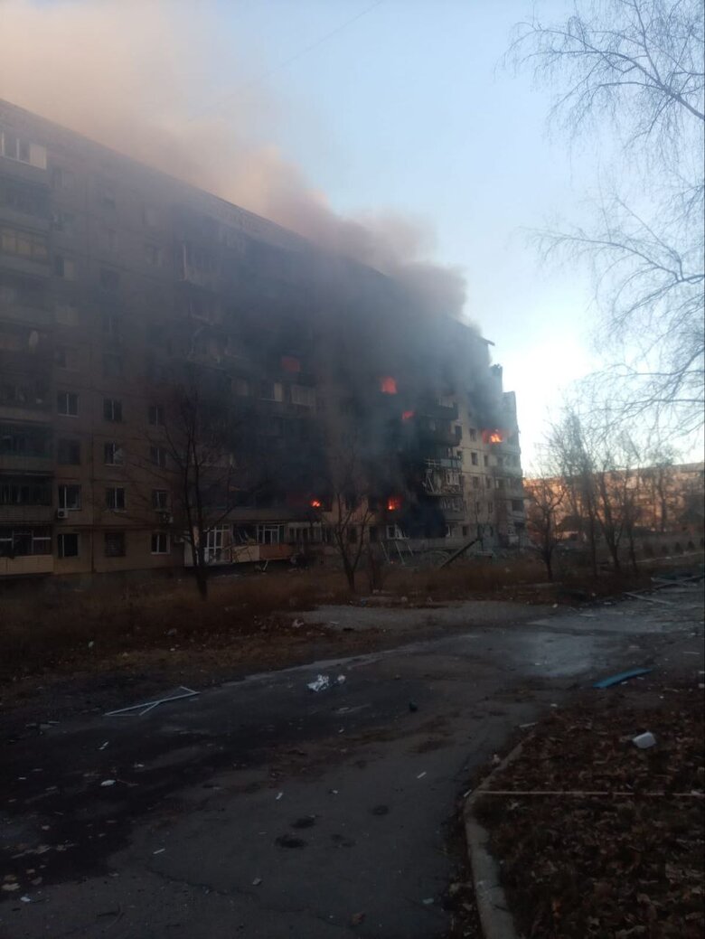 Racists hit Avdiivka from Grady, high-rise buildings were damaged, - OVA 04