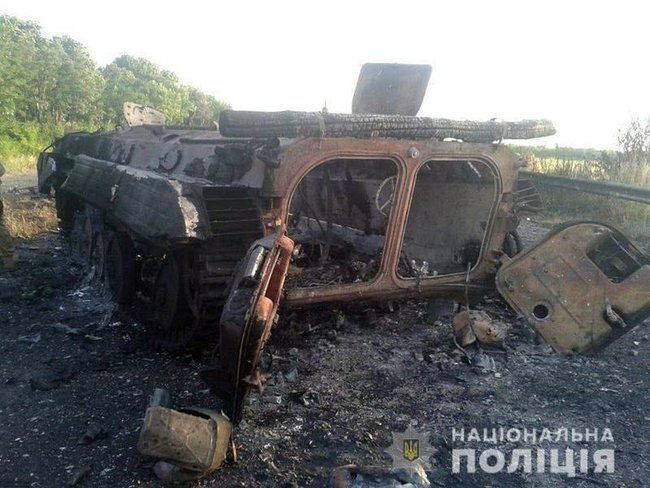 Поліцейські ідентифікували чоловіка, який 5 років тому згорів у танку ДНР на околиці Словянська 01