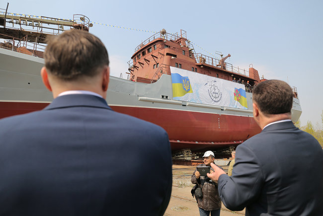 На воду в Киеве спустили новый разведывательный корабль для ВМС: Это огромный прорыв 06