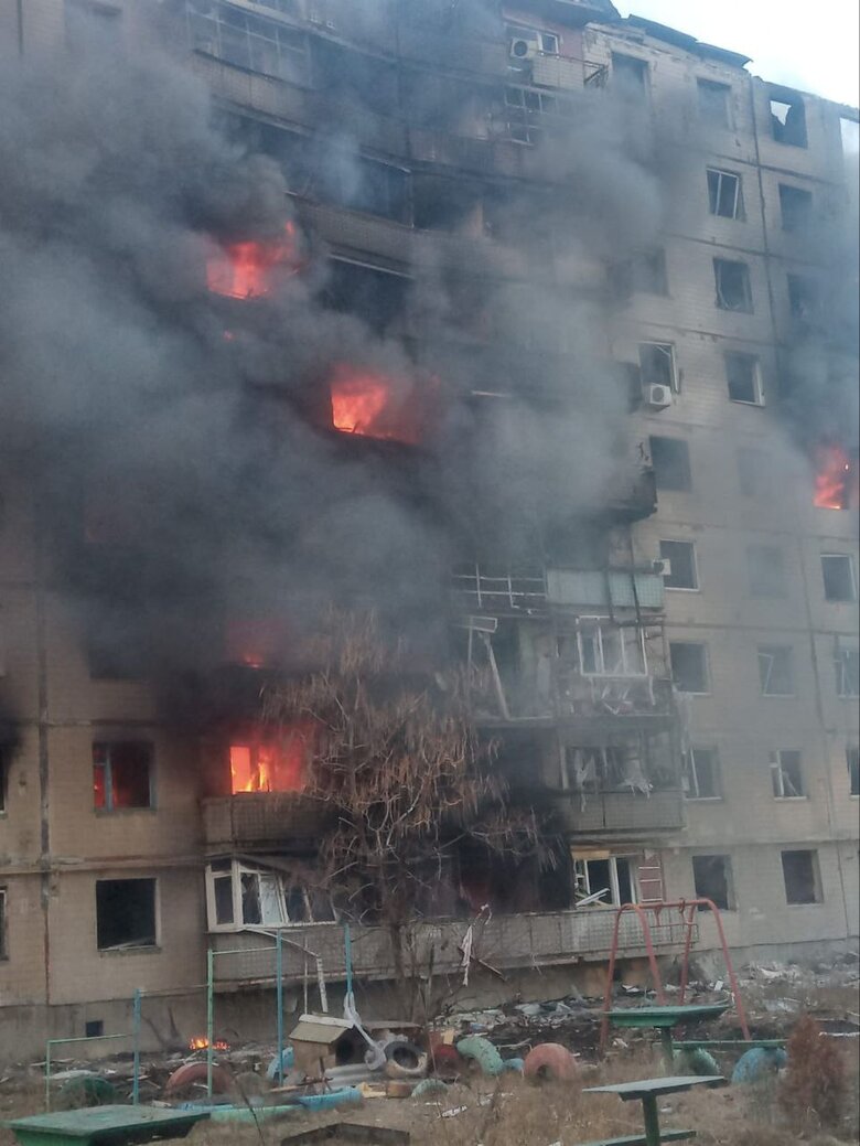Racists hit Avdiivka from Grady, high-rise buildings were damaged, - OVA 02