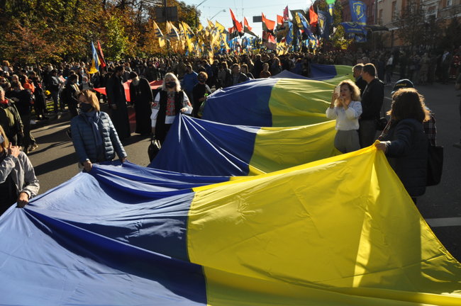 В Киеве завершился Марш УПА: участники передали свои требования в Офис Президента 08