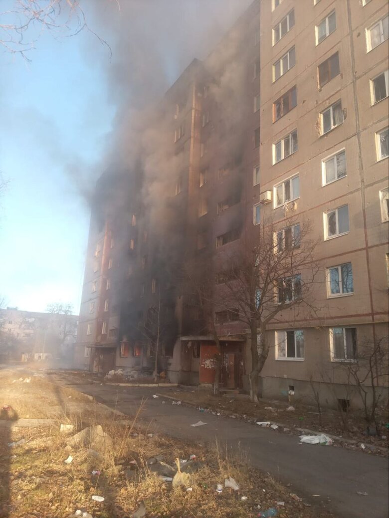 Racists hit Avdiivka from Grady, high-rise buildings were damaged, - OVA 05