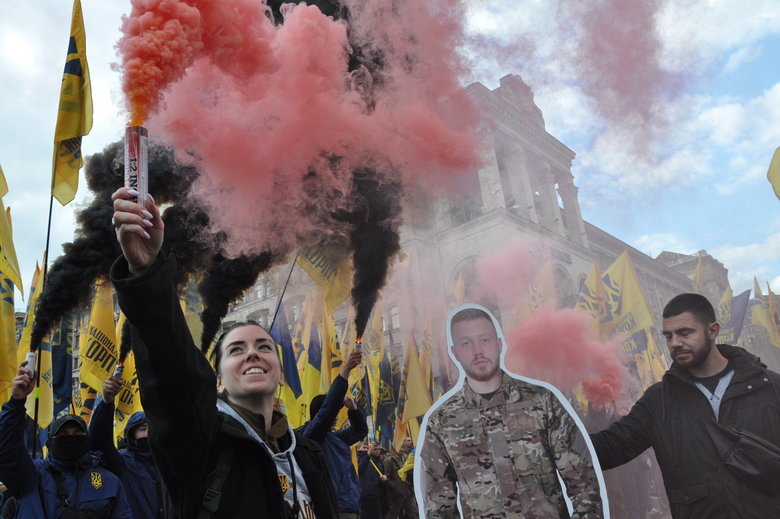 В Киеве прошел марш в честь Дня защитников и защитниц Украины 91
