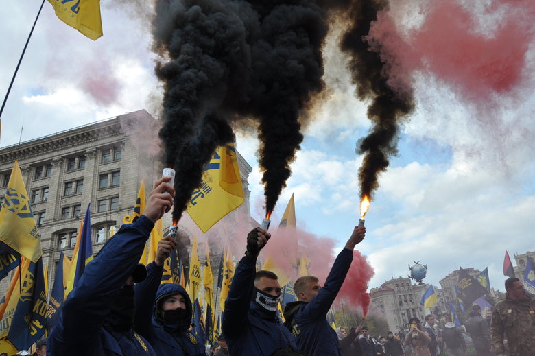 В Киеве прошел марш в честь Дня защитников и защитниц Украины 89