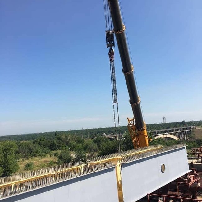Строительство моста через Днепр начали в Запорожье 05