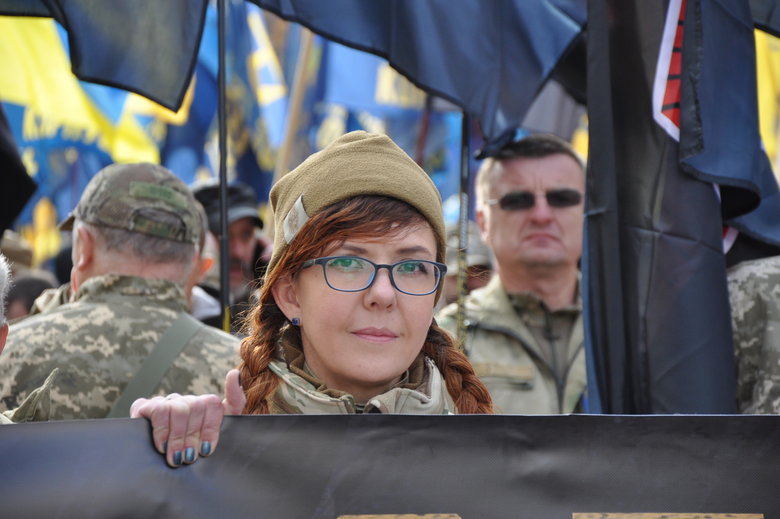 В Киеве прошел марш в честь Дня защитников и защитниц Украины 36