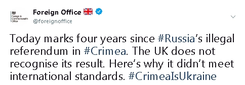 МИД Великобритании назвал пять причин незаконности референдума в Крыму 01