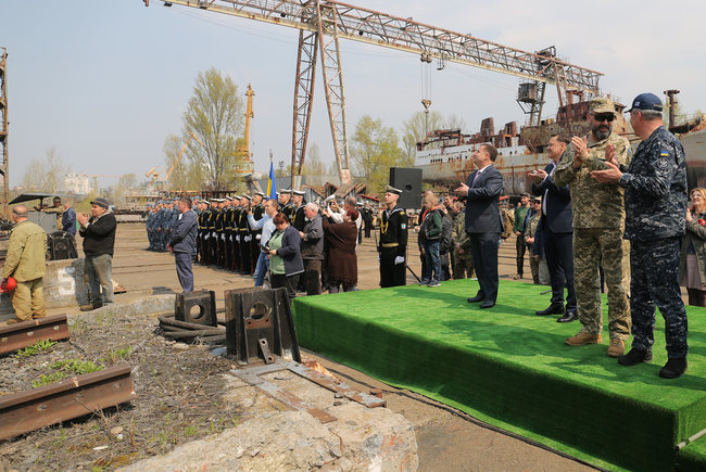 На воду в Киеве спустили новый разведывательный корабль для ВМС: Это огромный прорыв 01