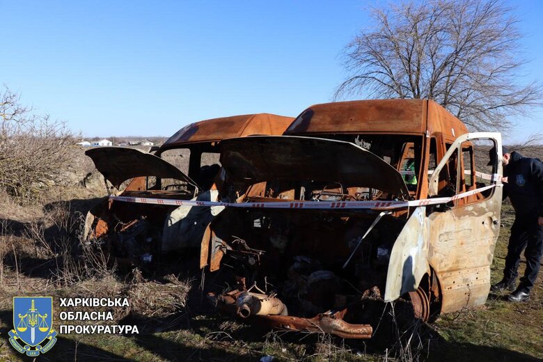 During the occupation of Izyum region, the Russians shot evacuation buses: civilians were burned alive 03