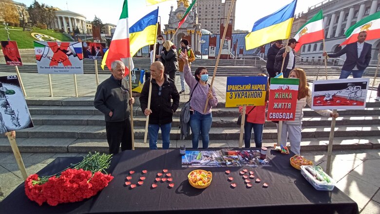 Іранці протестували на Майдані проти участі їхньої країни у війні з Україною 08
