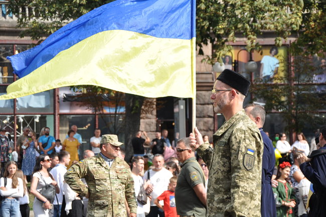 Марш защитников Украины прошел в центре Киева 22