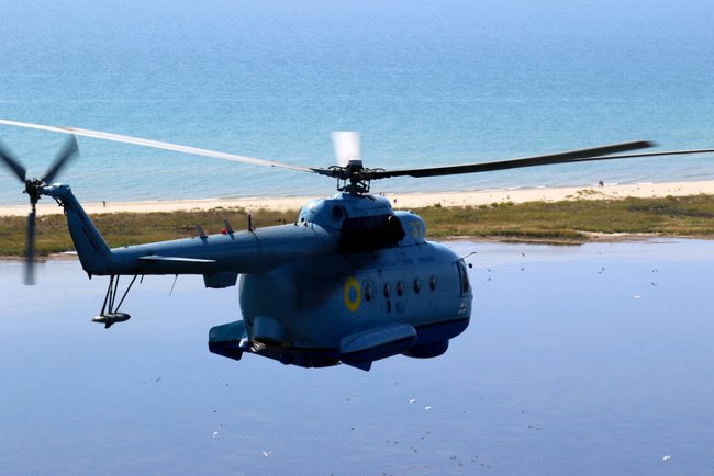 Вертолеты морской авиационной бригады провели учебные стрельбы, - ВМС Украины 01
