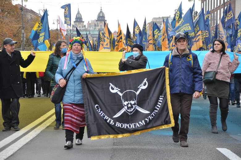 В Киеве прошел марш в честь Дня защитников и защитниц Украины 82