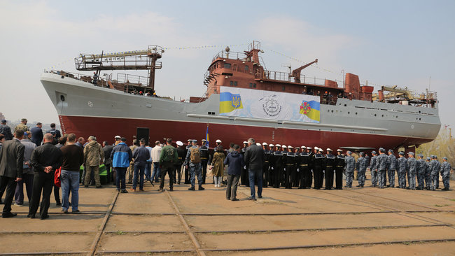 На воду в Киеве спустили новый разведывательный корабль для ВМС: Это огромный прорыв 04